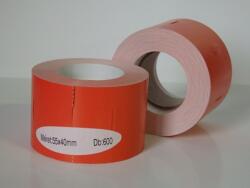 CV címke Címke karton termó 55x40 mm 600/tek. PIROS (külső)