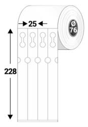 CV címke Címke PVC 25x228 mm szalag (black mark) 1000db/tek 4p