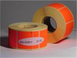 CV címke Címke TT 43x38mm fluó piros 1000/tek