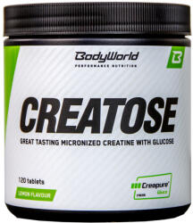 BodyWorld Creatine Creatose (Creapure®) 120 comprimate, lămâie