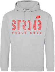 BodyWorld Mens STRONG Pattern Hoodie moondust grey, XS