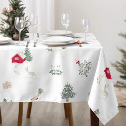 Goldea karácsonyi szögletes terítő - extra erős 100% - os pamut - tradicionális karácsonyi 100 x 140 cm