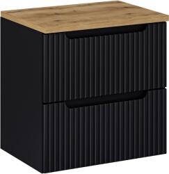 Comad Set dulap Comad Nova Black NOVA BLACK D2 82-60-2S, blat Comad Nova Oak NOVA OAK A 89-60 (SETNOBBOAK60CMS)