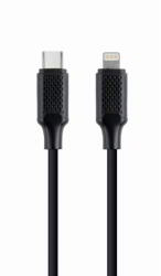 Gembird USB-C Apa - Lightning Apa 2.0 Adat és Töltő Kábel - 1.5 m, Fekete