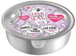 Love is where a cat is Hrana pentru pisici 2190340, fara gluten, 85 g - vexio