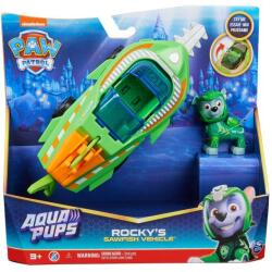 Spin Master Mancs Őrjárat Aqua Pups Átalakítható Jármű Rocky Figurával