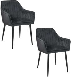AKORD 040 Étkezőszék szett 2 db - fekete (2xCSJ.040-BL)