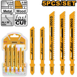 INGCO Dekopírfűrészlap készlet (5 db) (AKJ0051) - agrotools