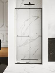 NEW TRENDY Smart Black zuhanyajtók 120 cm tolható fekete matt/átlátszó üveg EXK-6632 (EXK6632)