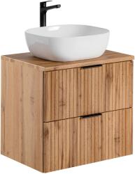Comad Készlet szekrény Comad Adel Oak ADEL OAK 82-60-B-2S, mosdótál Comad Smile UM-6252SMILE40DP, BLAT UN. 89-60-B WOTAN