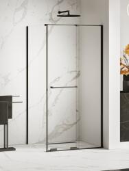 NEW TRENDY Smart Black zuhanykabin 110x100 cm négyszögletes fekete matt/átlátszó üveg EXK-6642 (EXK6642)