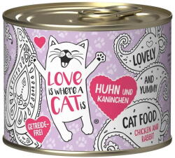 Love is where a cat is Hrana pentru pisici 2191340, fara gluten, 200 g - pcone