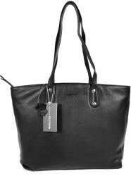 RIALTO fekete, rejtett telefonzsebes nagy shopper divattáska RT11325-AE03 - taskaweb