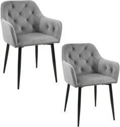 AKORD 030 Étkezőszék szett 2 db - szürke (2xCSJ.030-GR)
