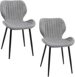 AKORD 017 Étkezőszék szett 2 db - szürke (AKO-2xCSJ.17-GR)