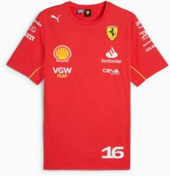 PUMA Férfi szabadidő rövid ujjú pólók Puma FERRARI RACE CLR SHIELD TEE piros 627056-02 - XL