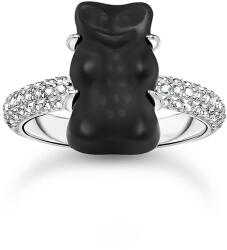 Thomas Sabo x HARIBO fekete gumimaci gyűrű - TR2478-052-11-58 (TR2478-052-11-58)