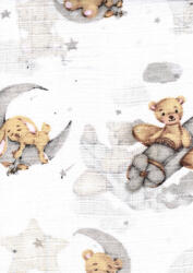 Mintás textil pelenka 1db-os - Maci és nyuszi