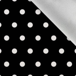 Takoy Téli softshell anyag 1cm-es pöttyök fekete alapon