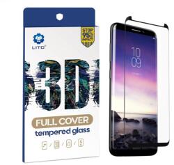 LITO Samsung S22 Ultra Lito 3D Curved Üvegfólia - Fekete