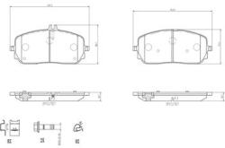 BREMBO set placute frana, frana disc BREMBO P50152 (P50152)