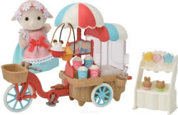 EPOCH Set de joaca Sylvanian Families - Stand cu tricicleta pentru popcorn (SF5653) Figurina