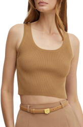 Michael Kors Top Crop Rib Scoop Nk Tank MT4604A33D 211 dark camel (MT4604A33D 211 dark camel)