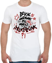 printfashion De kik vagyunk mi, hogy ítélkezzünk? - Férfi póló - Fehér (16789893)