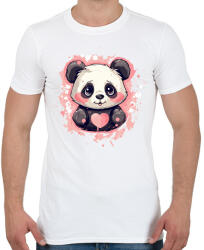 printfashion Panda - Férfi póló - Fehér (16789885)