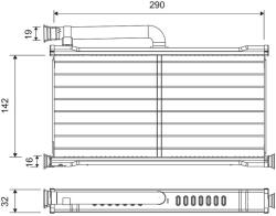 VALEO Hőcserélő, belső tér fűtés VALEO 811527 (811527)