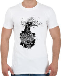 printfashion Koponya - Férfi póló - Fehér (16761265)