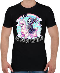 printfashion LOL, utálom az embereket - Férfi póló - Fekete (16804737)