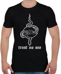 printfashion Trust no one - Férfi póló - Fekete (16759554)