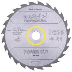 Metabo Power Cut Wood Professional Körfűrészlap 235x30x, 2, 6mm, 24 fog, WZ, 20° 628493000 (628493000)