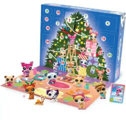BANDAI Littlest Pet Shop LPS - Littlest Pet Shop adventi kalendárium, naptár (pandamaci, cica, jegesmedve, őz, kutya) (LPS00609)