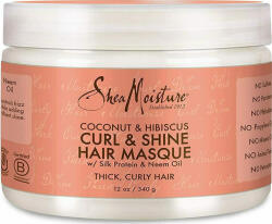 Shea Moisture Coconut & Hibiscus Mască de Păr pentru Hidratare 340gr