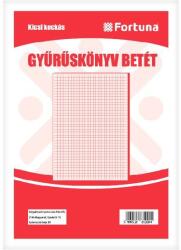 Fortuna Gyűrűskönyv betét FORTUNA A/5 50 lapos 2 lyukú kockás (01.00590) - tonerpiac