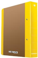 DONAU Gyűrűskönyv DONAU Life A/4 50 mm 2 gyűrű karton neon sárga-barna (U3835001FSC-11) - tonerpiac