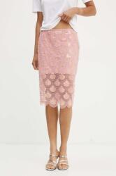 Rotate szoknya Sequin Pencil Skirt rózsaszín, midi, egyenes, 1134461922 - rózsaszín 38