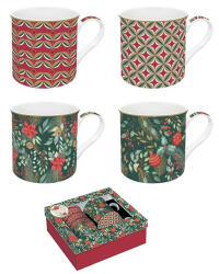 Easy Life Porcelán bögre szett 4db-os, 300ml, dobozban, Atmosphere, Christmas Joy