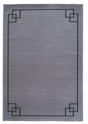 DYWAN Covor Premium Model DYWAN SOHO GRAY, Gri, Negru, Marime 160 x 230 cm, Tesatura Plata, Poliester, Bumbac, Antiderapant, Antialergic, Living, Dormitor, Sufragerie, Birou (DYWAN SOHO GRAY 160X230) Covor