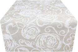 Mondo Italia Futófelület az asztalon fehér Peonies 50x150 cm Made in Italy