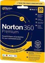 Symantec 360 Premium (10 Eszköz - 1 Év) + 75 GB Cloud tárhely (EU) (21405333)