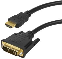 Maclean hdmi-dvi kábel 2m, fullhd, aranyozott (72092)