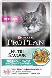 PRO PLAN Delicate Nutrisavour Plic Cu Peste Oceanic 85 Gr, Set X 10 Plicuri, EXPIRA 11.2024