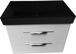 TMP cabinets LUX 100 fali bútor CeraStyle Sharp fekete mosdóval (400553VB012A32U05)