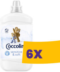 Coccolino öblitő koncentrátum Sensitive Pure - 68 mosás 1700ml (Karton - 6 db)