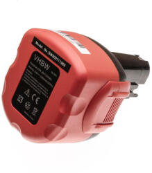 VHBW Elektromos kéziszerszámgép akkumulátor Bosch GSR 9.6-1, GSR 9.6-2, PSR 960 csavarhúzókhoz - 9.6V, NiMH, 3300mAh (800111969)