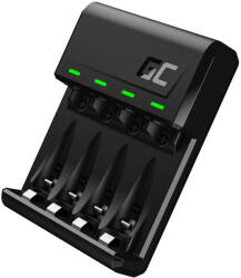 Green Cell GC VitalCharger Ni-MH AA és AAA akkumulátor töltő Micro USB USB-C bemenettel GRADGC01 (GRADGC01)
