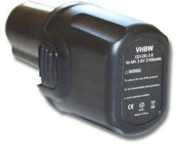 VHBW Elektromos kéziszerszámgép akkumulátor DeWalt DC600-hoz - 2100 mAh, 3.6 V, NiMH (800104535)